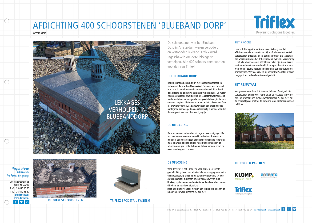 Casestudy 400 schoorstenen Bluebanddorp